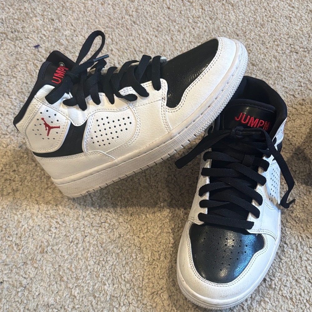 Jump Black and White High-Top Sneakers